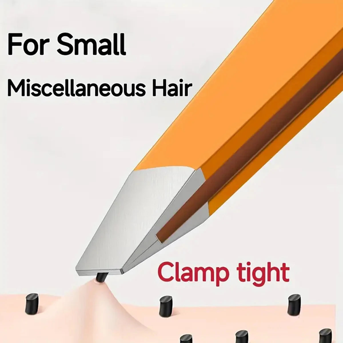 1/3/5PCS Eyebrow Tweezers Color Beauty Fine Hair Puller Makeup Tool Stainless Steel Diagonal Eyebrow Clip Disassembly (Orange)