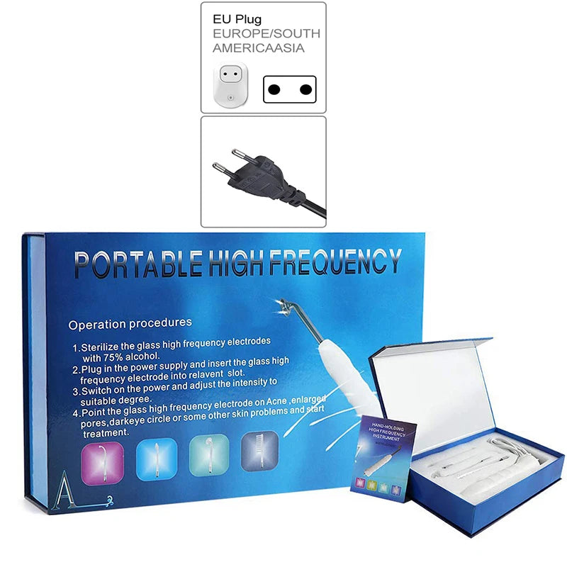 High Frequency Facial Welding Machine Skin Rejuvenator with High Frequency Therapy Wand Transformer for Face Beauty
