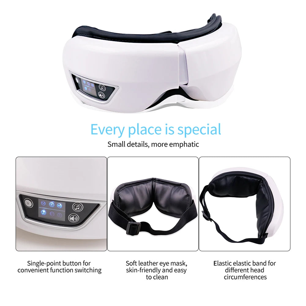 Eye massager to Relieve Eye Fatigue Vibration Airbag Pressure Eye Massage Bluetooth Music Relax Your Body Smart Eye Care Tools