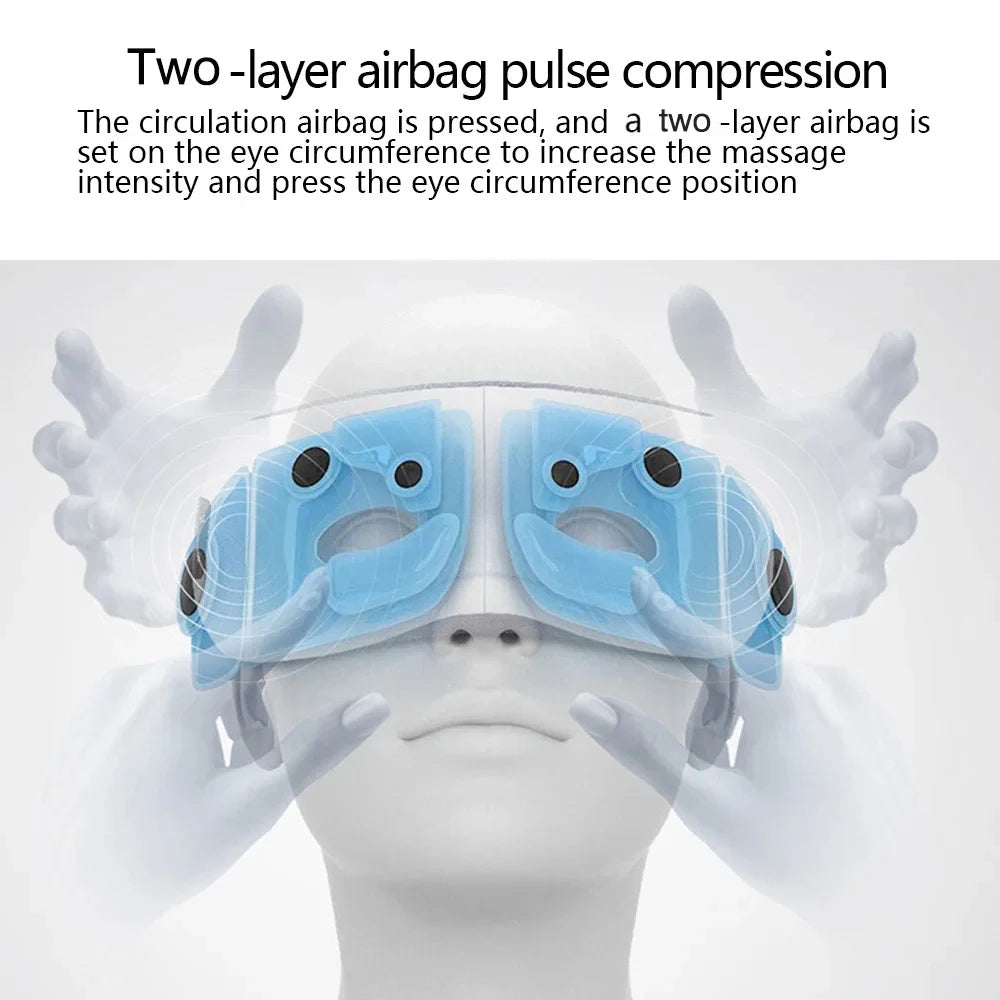 Eye massager to Relieve Eye Fatigue Vibration Airbag Pressure Eye Massage Bluetooth Music Relax Your Body Smart Eye Care Tools