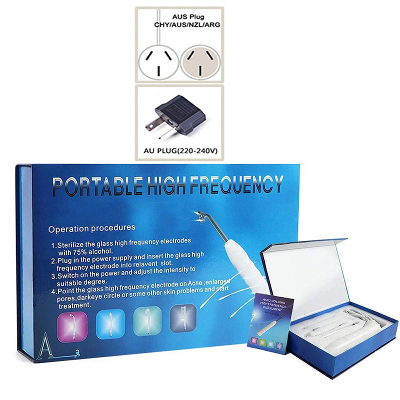 High Frequency Facial Welding Machine Skin Rejuvenator with High Frequency Therapy Wand Transformer for Face Beauty