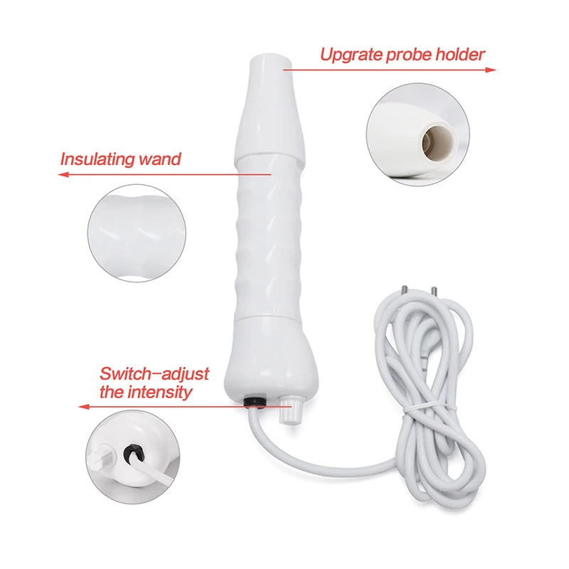 High Frequency Facial Welding Machine Skin Rejuvenator with High Frequency Therapy Wand Transformer for Face Beauty