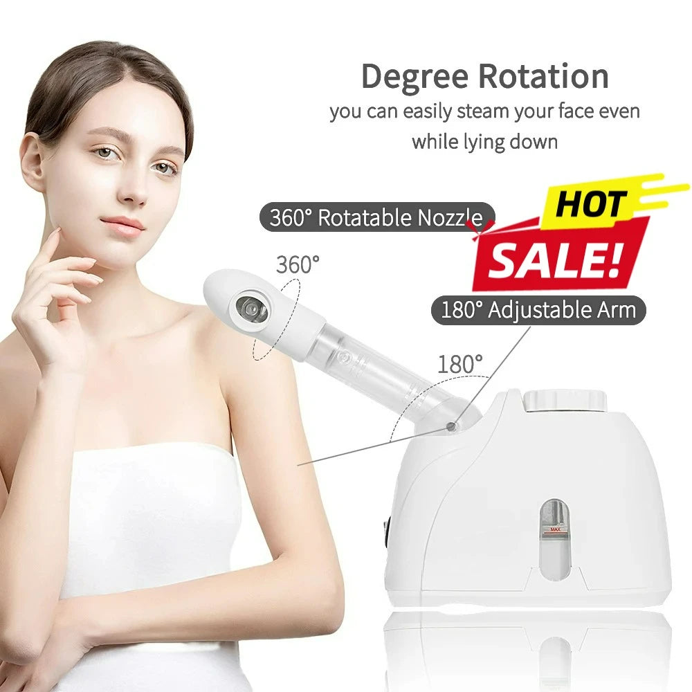 Facial Sprayer Heating Hot Fog Steamer Skin Care Moisturizing Beauty Pore Cleaner Aroma Herbal Steaming Humidifier SPA Machine