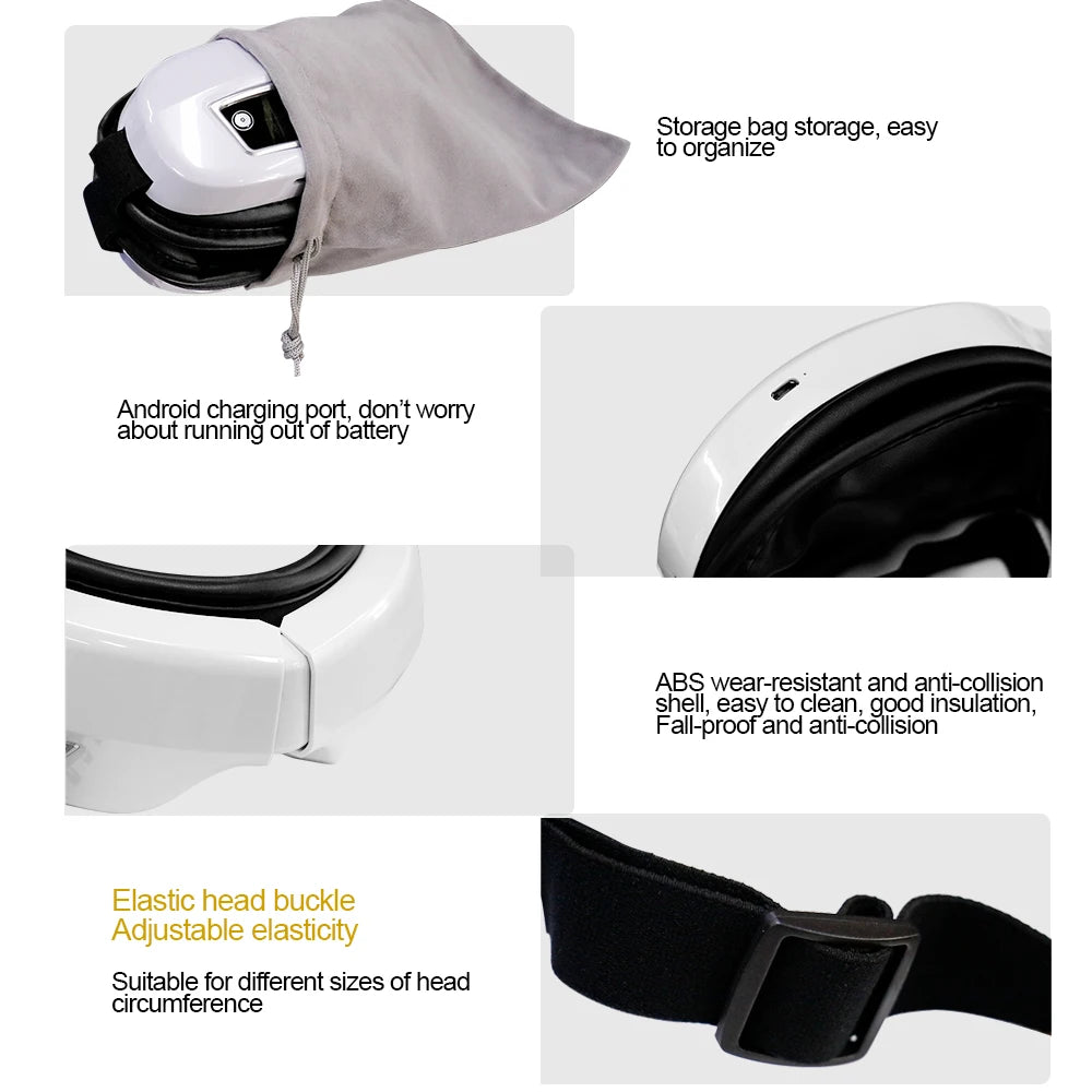 Eye massager to Relieve Eye Fatigue Vibration Airbag Pressure Eye Massage Bluetooth Music Relax Your Body Smart Eye Care Tools
