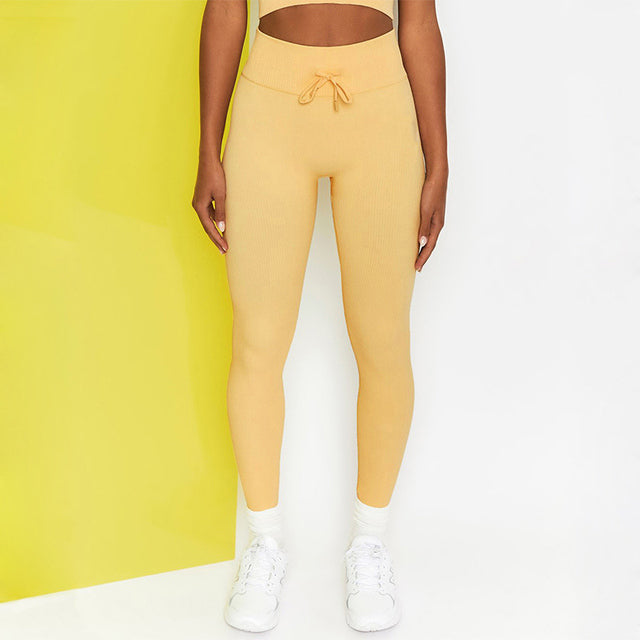 Seamless Candy Color Yoga Outfit